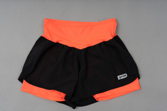 Short/licra Negro Naranja