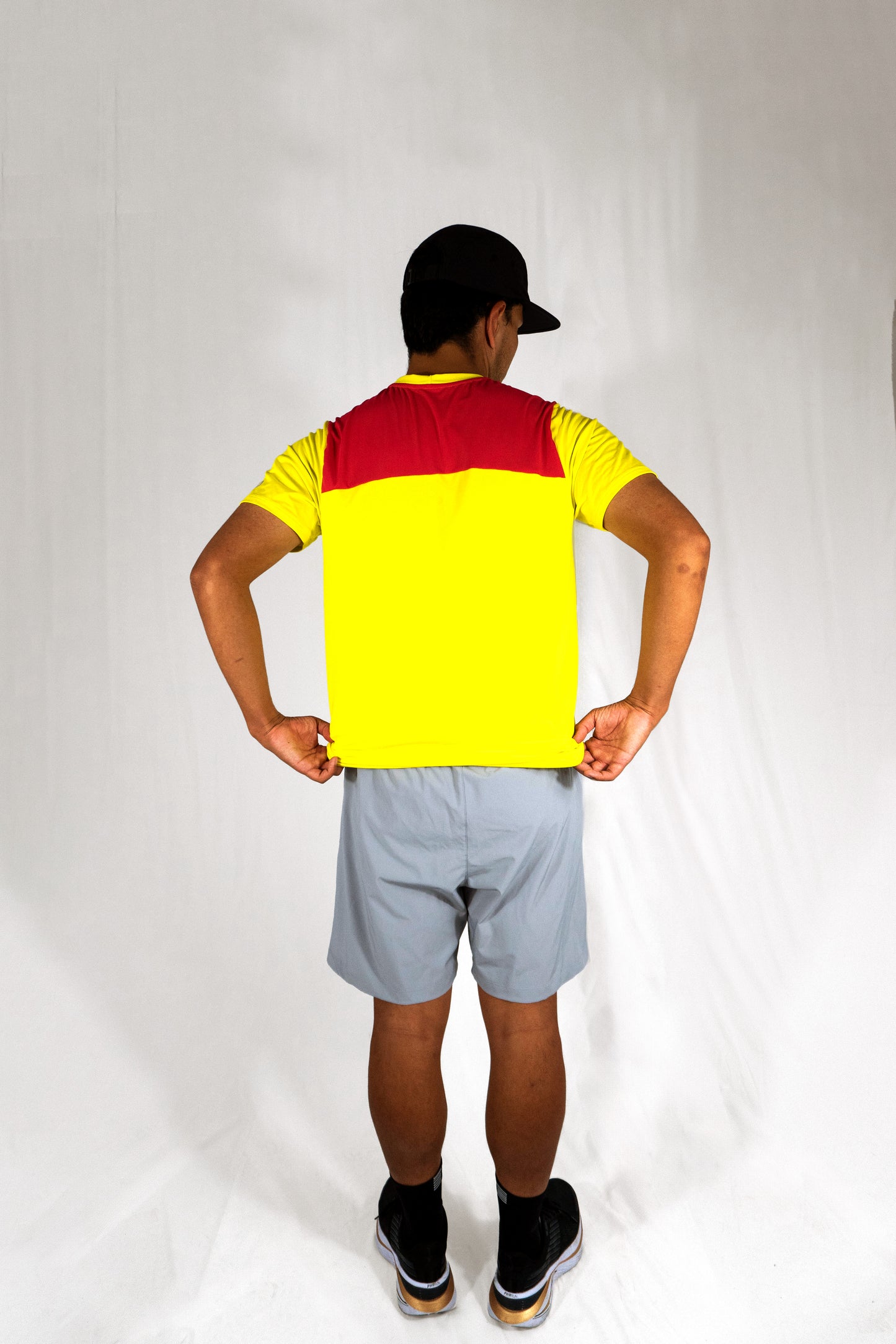 Yellow/pink padel shirt