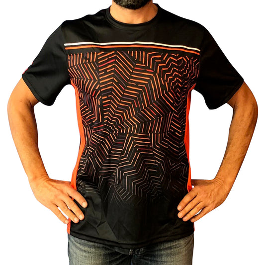 Mountain T-shirt Black/Orange