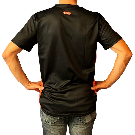 Camiseta Montaña Negro/Naranja