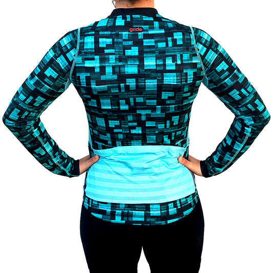 Turó W Tetris blue sweater