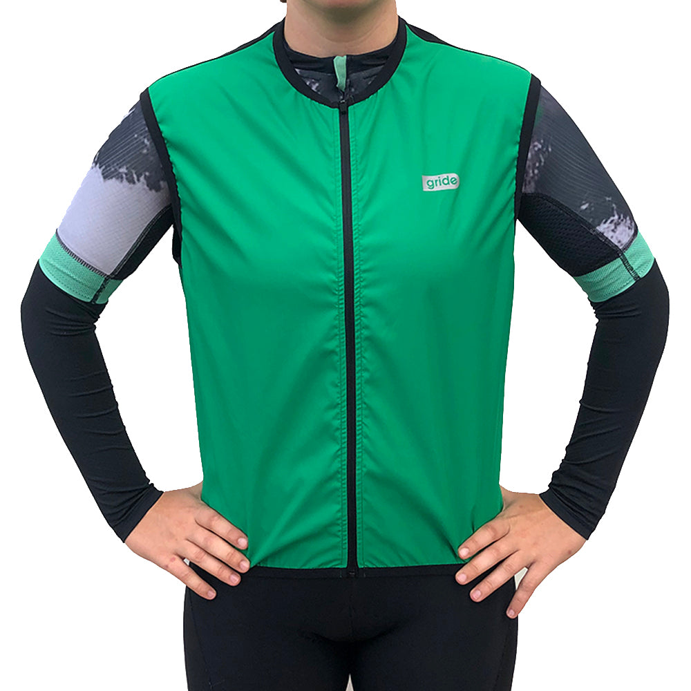 Green Windbreaker Vest