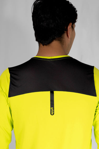 Playera deportiva de manga larga Lime green