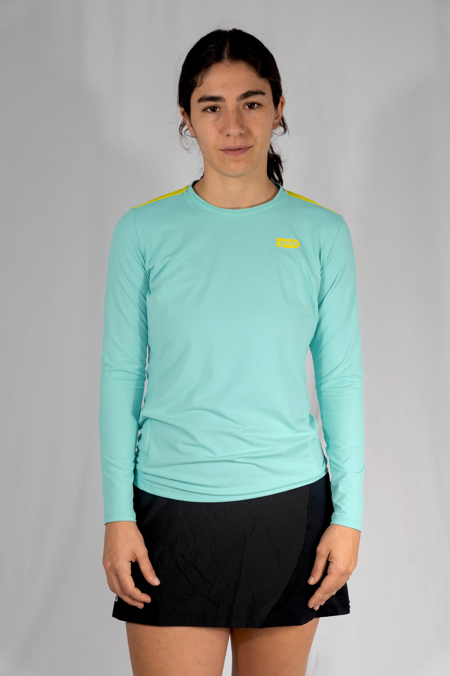 Playera deportiva de manga larga Aqua