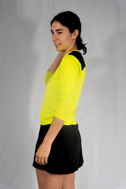 Playera deportiva de manga larga Lime Green