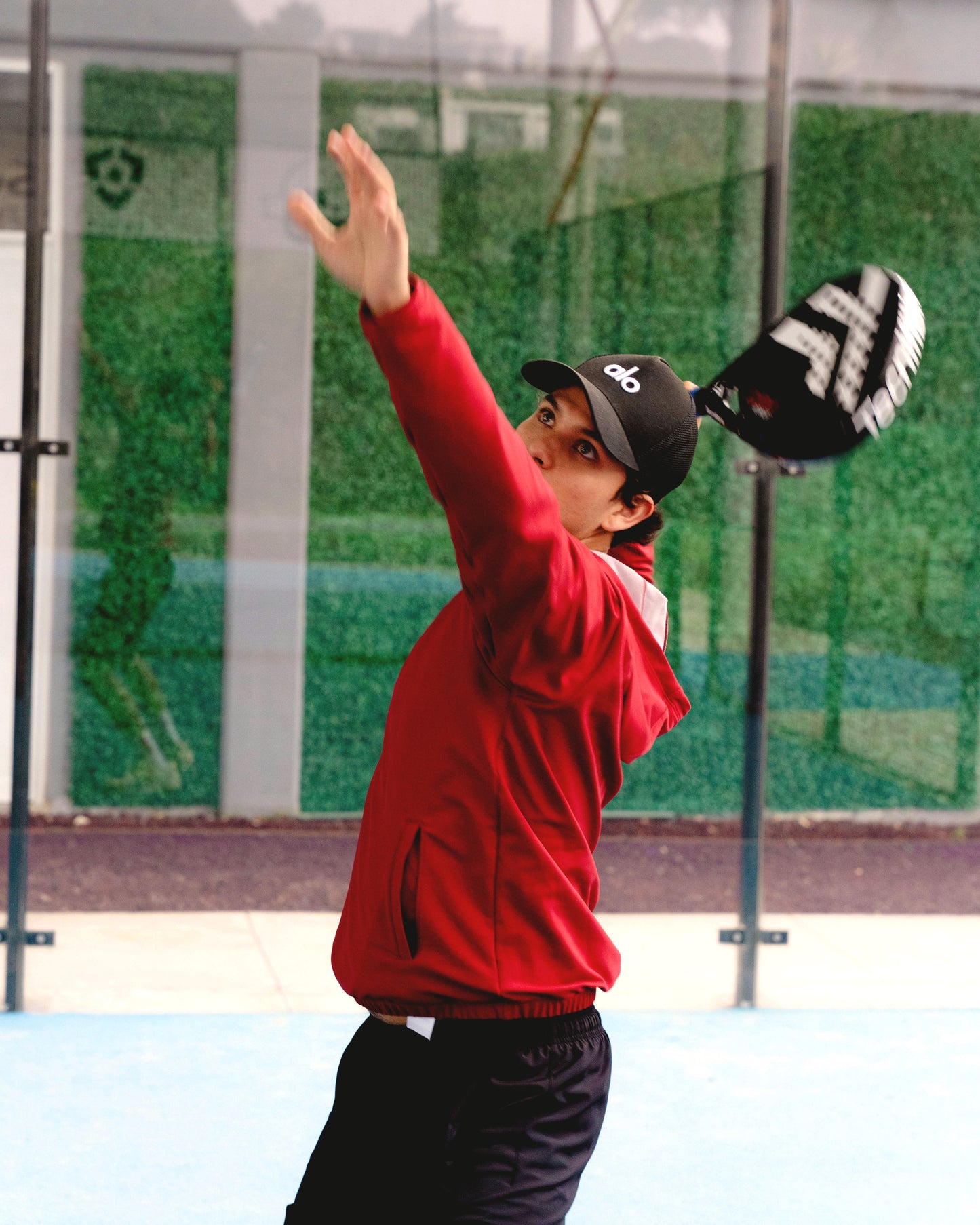 Sudadera deportiva unisex roja