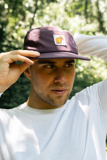 Gorra 5 Paneles Morada