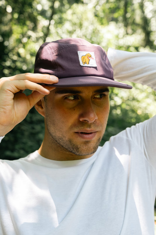 Gorra 5 Paneles Morada