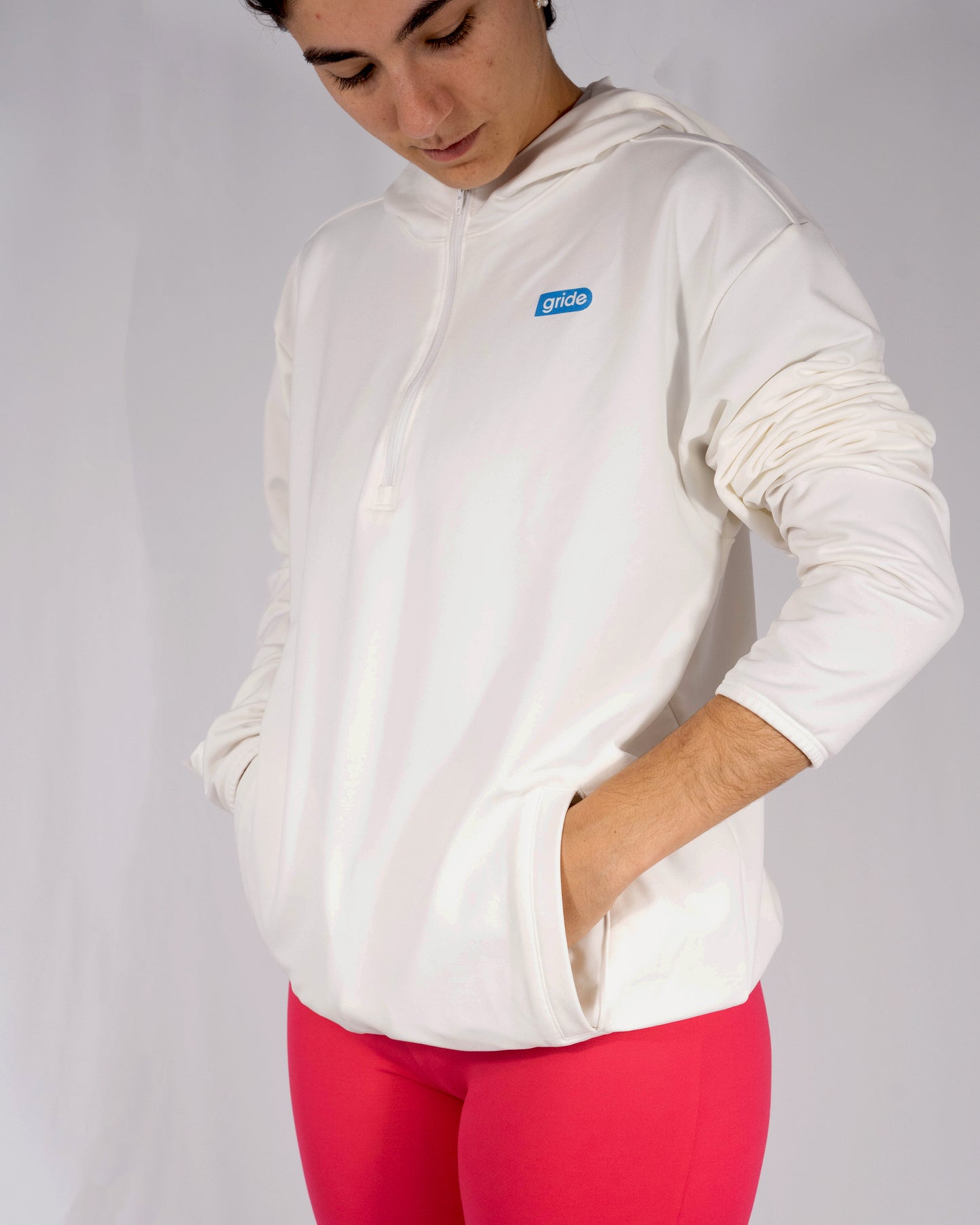 Sudadera deportiva unisex Blanca