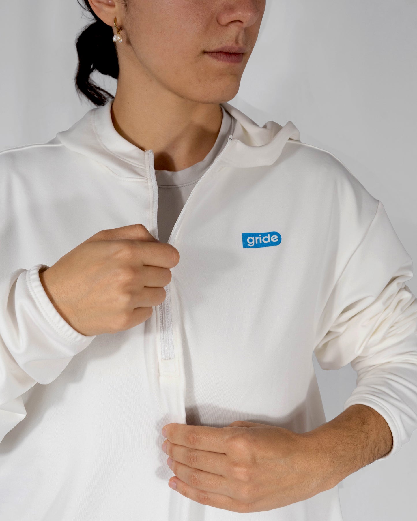 Sudadera deportiva unisex Blanca