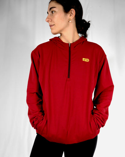 Sudadera deportiva unisex roja