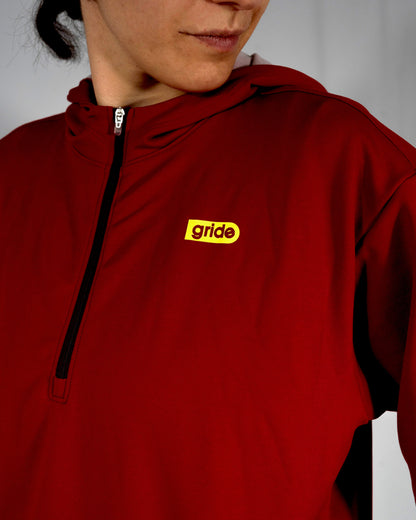 Sudadera deportiva unisex roja