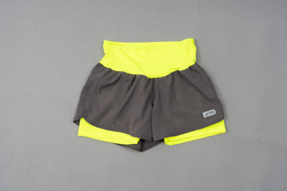 Short/licra Gris Amarillo