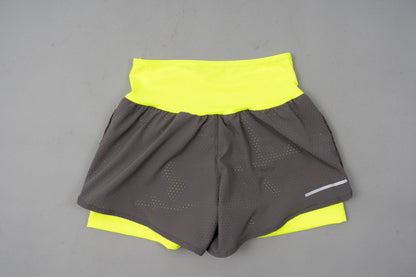 Short/licra Gris Amarillo