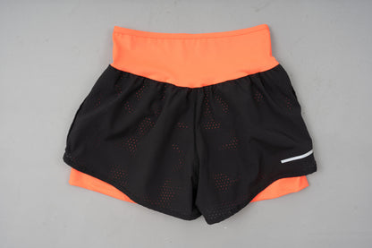 Short/licra Negro Naranja