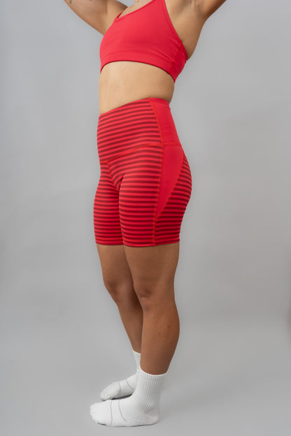 Licra Rayas Rojas