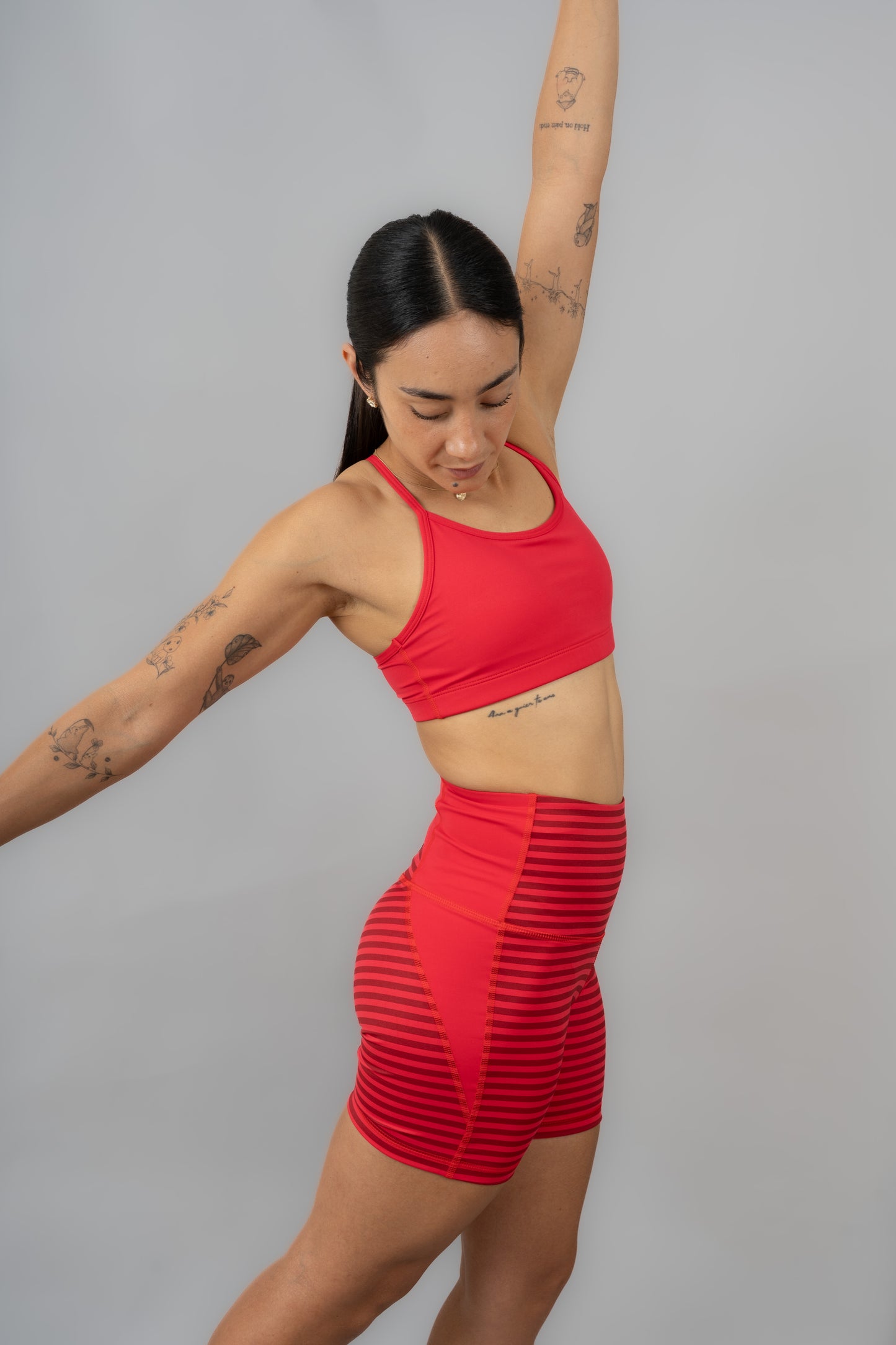 Licra Rayas Rojas