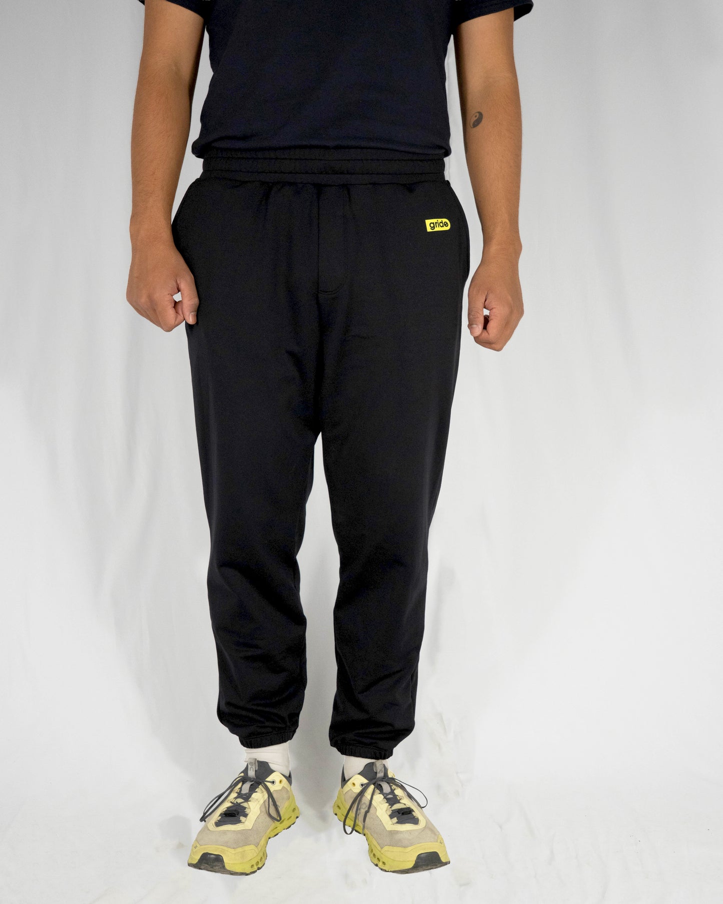 Pants deportivos Negro fit holgado