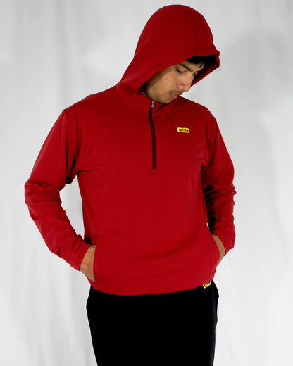 Sudadera deportiva unisex roja