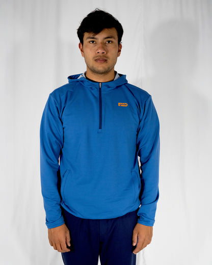 Sudadera deportiva unisex azul