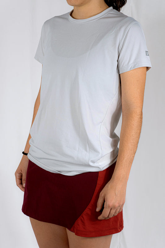 Gray/wine padel shirt