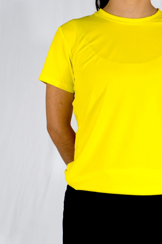 Yellow/pink padel shirt