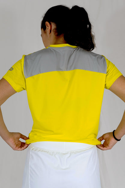Yellow padel shirt