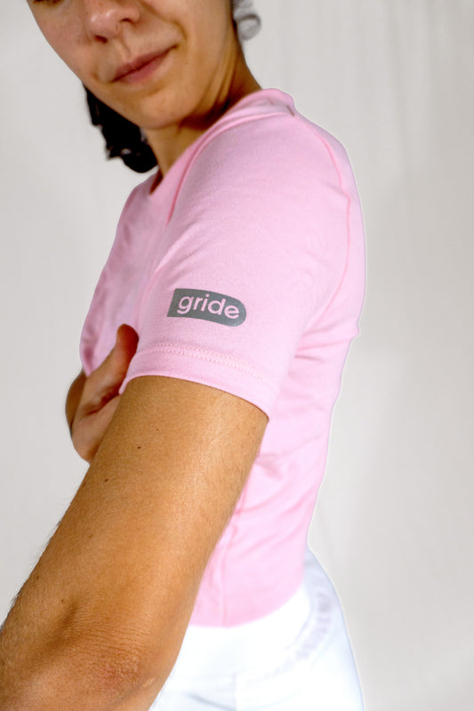 Pastel pink crossover top