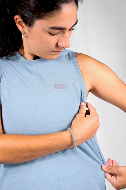 Playera Sisada Azul D