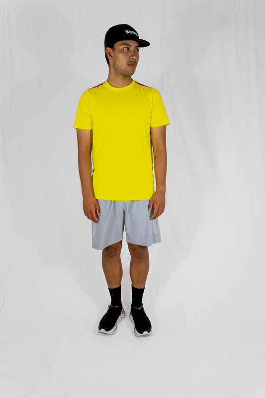 Yellow/pink padel shirt