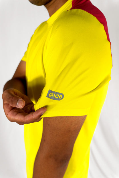 Yellow/pink padel shirt