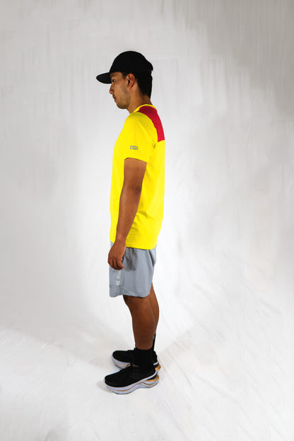 Yellow/pink padel shirt