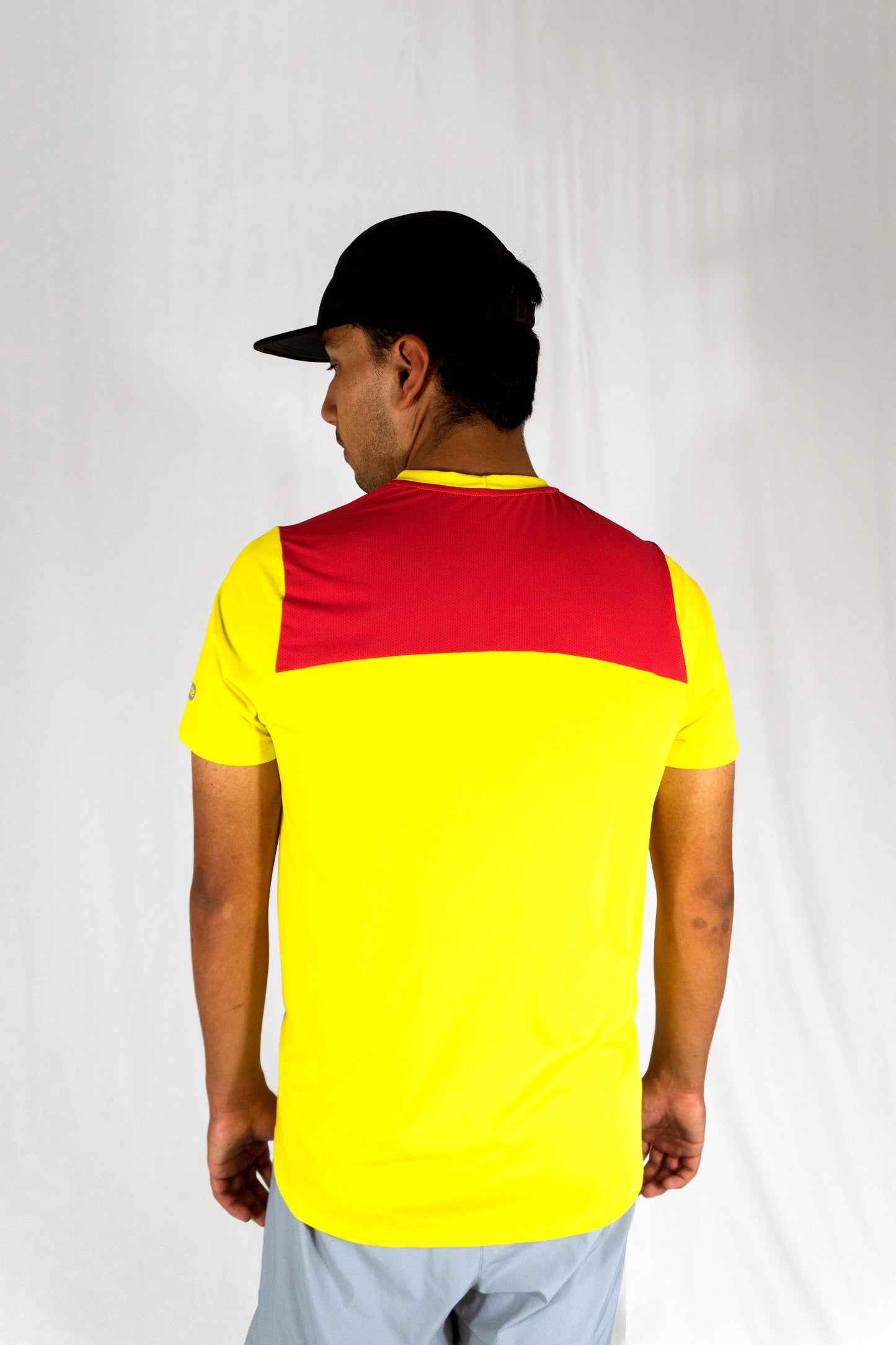 Yellow/pink padel shirt