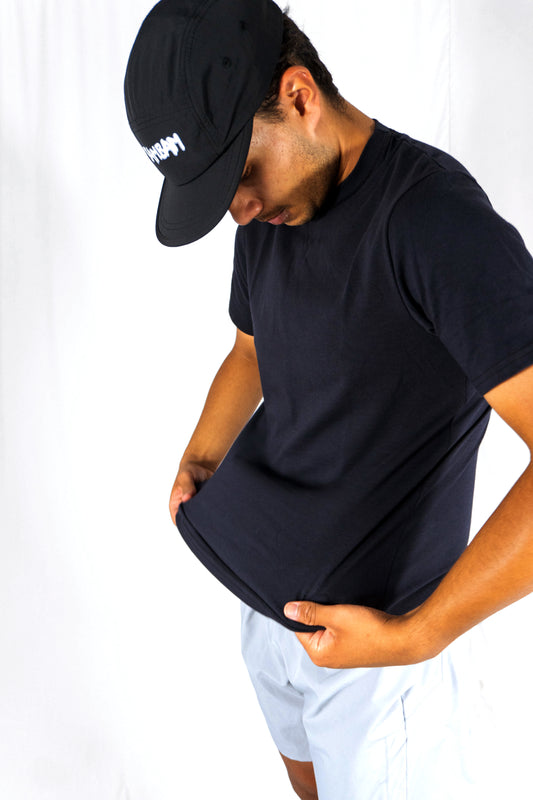 Black padel shirt