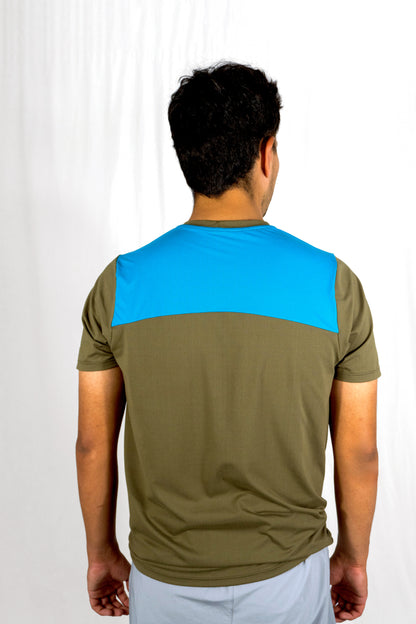 Playera padel verde/aqua C