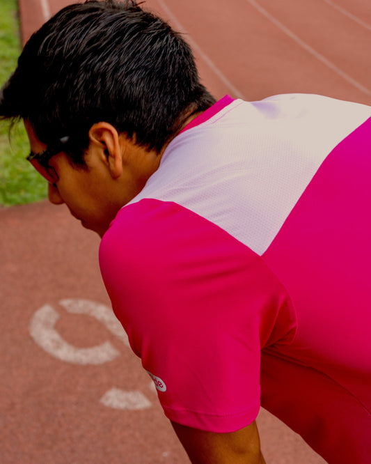 Magenta padel shirt