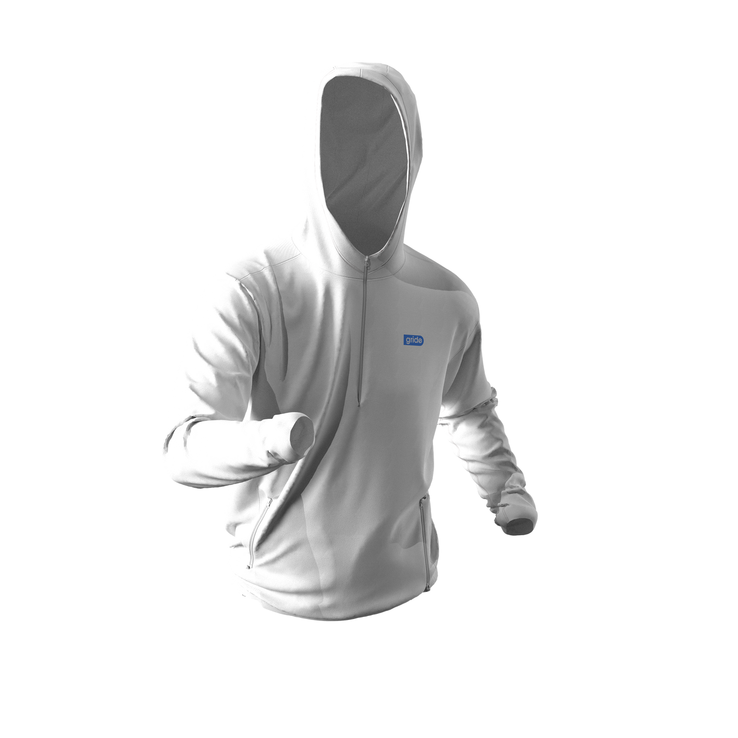 Sudadera deportiva unisex Blanca