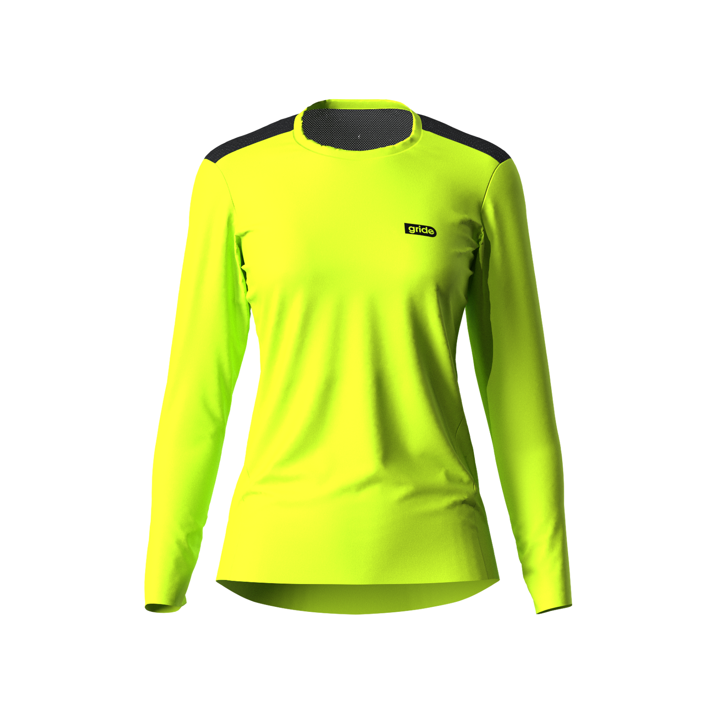 Playera deportiva de manga larga Lime Green