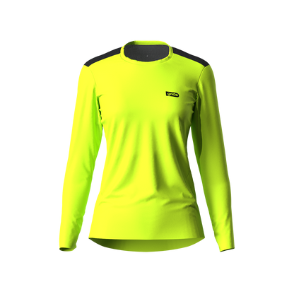 Playera deportiva de manga larga Lime Green