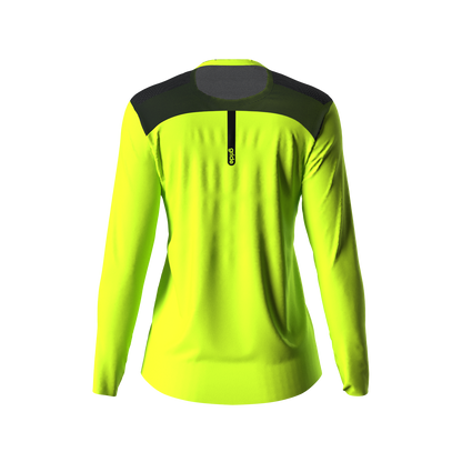 Playera deportiva de manga larga Lime Green