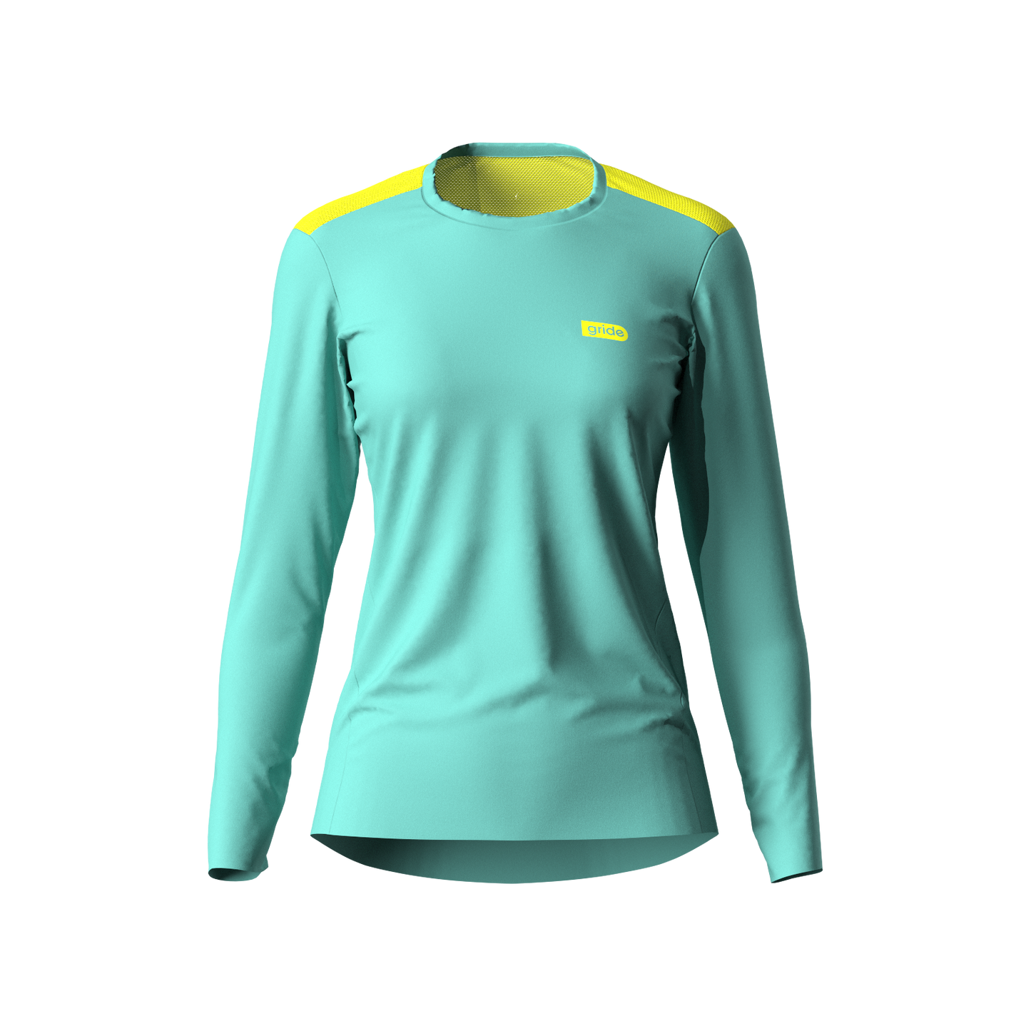 Playera deportiva de manga larga Aqua