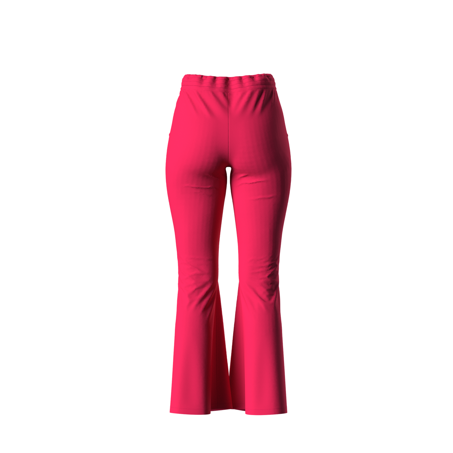 Pants deportivos acampanados Rosa